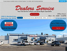 Tablet Screenshot of dealersserviceinc.com